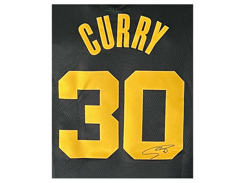 Stephen Curry Golden State Warriors Autographed Black #30 Jersey –