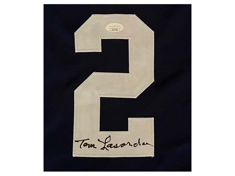 Tommy Lasorda Autographed Team USA Blue Baseball Jersey (JSA)