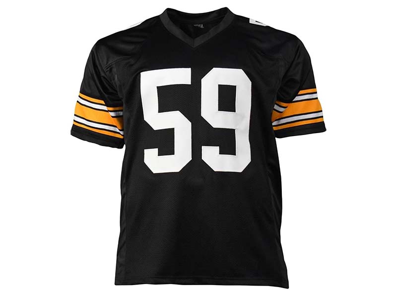 Jack Ham Signed Pittsburgh HOF 88 Black Football Jersey (JSA)