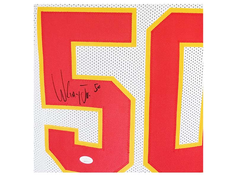 Willie Gay Jr Autographed Pro Style Kansas City White Football Jersey (JSA)