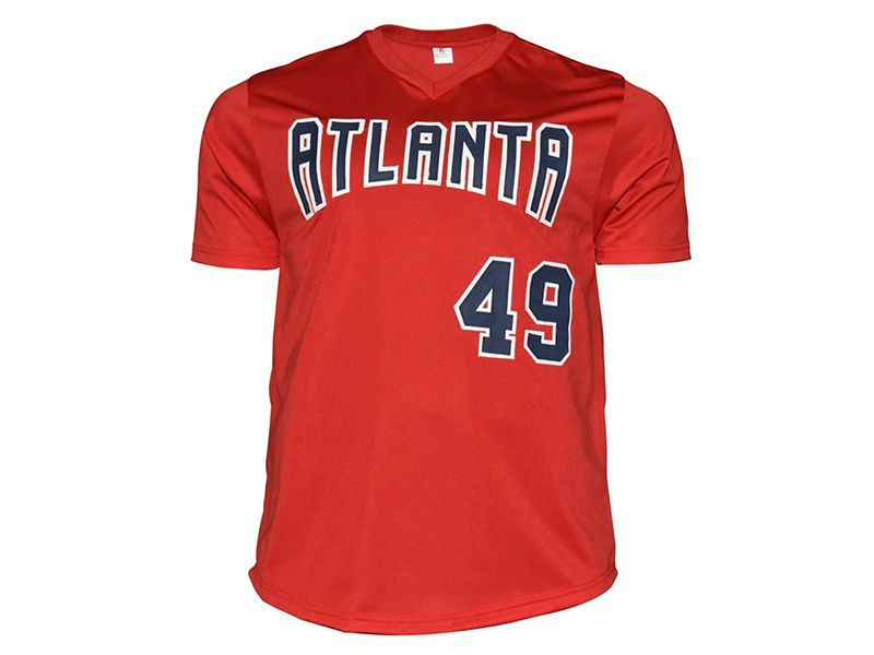 John Rocker Autographed Atlanta Red Baseball Jersey (JSA)