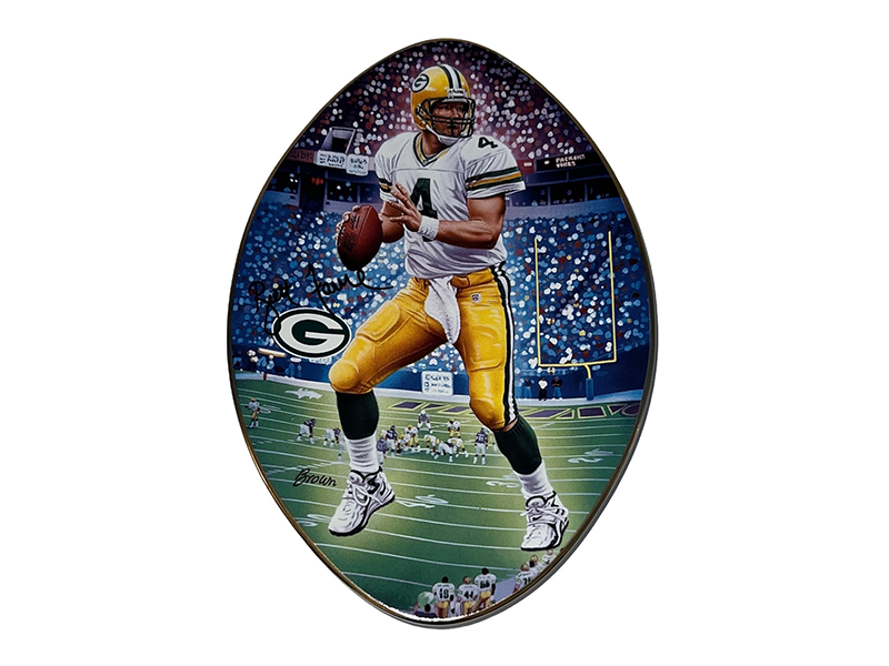 Brett Favre Green "Arctic Rivalry" Bradford Exchange Collector Plate