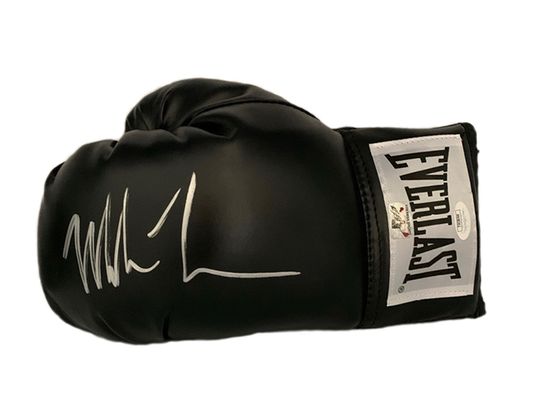 Mike Tyson Autographed Black Everlast Boxing Glove  (JSA)
