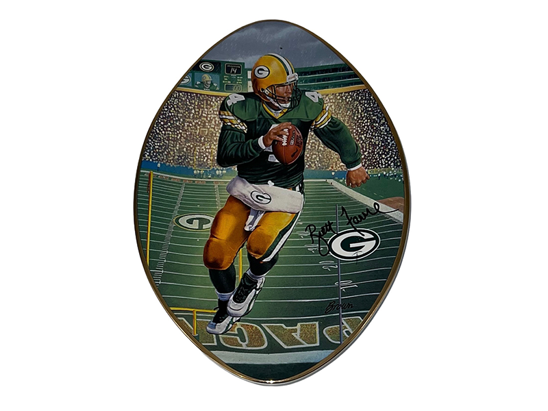 Bradford Exchange PLATE Green Bay Packers Brett Farve The Mudbowl