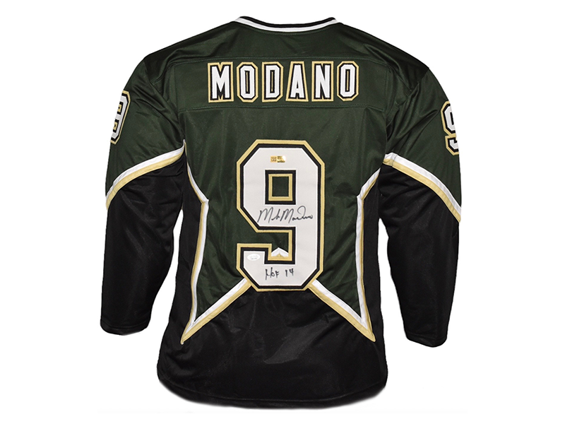 Mike Modano Signed Dallas White Hockey Jersey (JSA)
