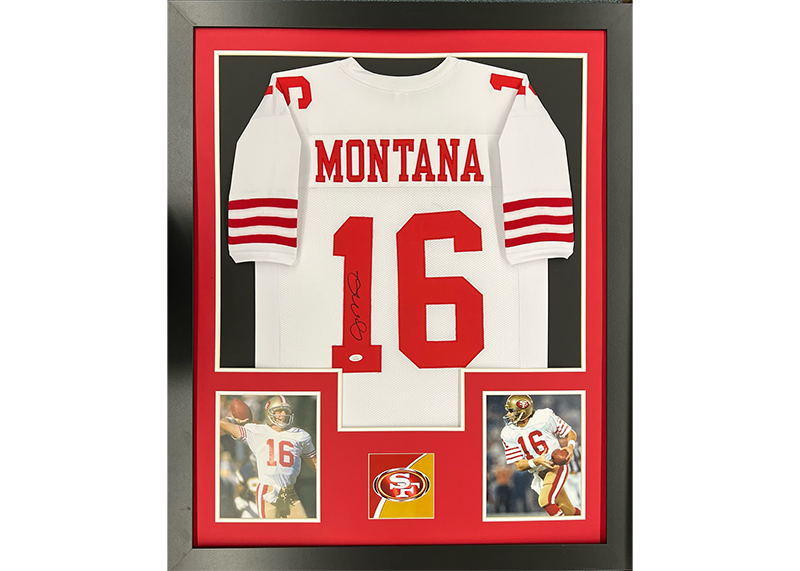 Joe montana autographed jersey sales