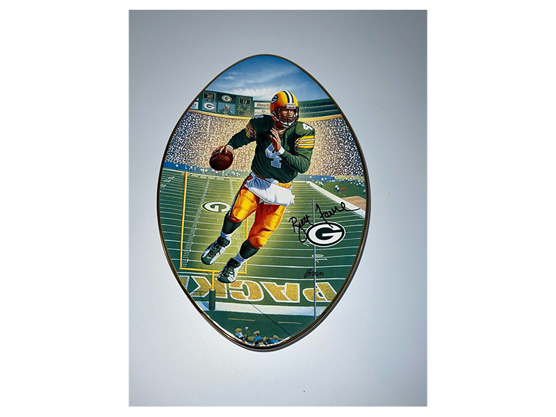 Brett Favre GB Packers "3 Degrees To Victory" Bradley Exchange Collectors Plate