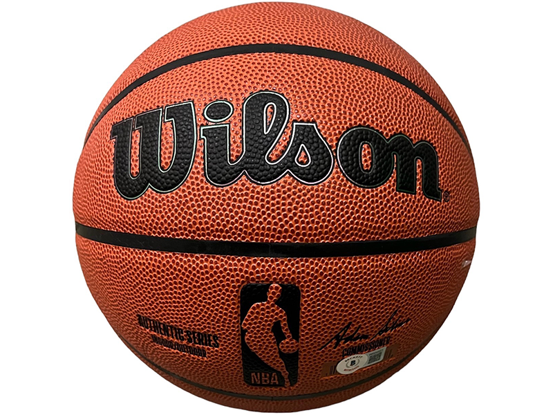 Jalen Brunson Autographed Wilson Authentic Series￼￼ NBA basketball JSA