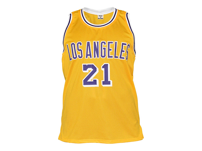 Michael Cooper Autographed Los Angeles Yellow Basketball Jersey (JSA)