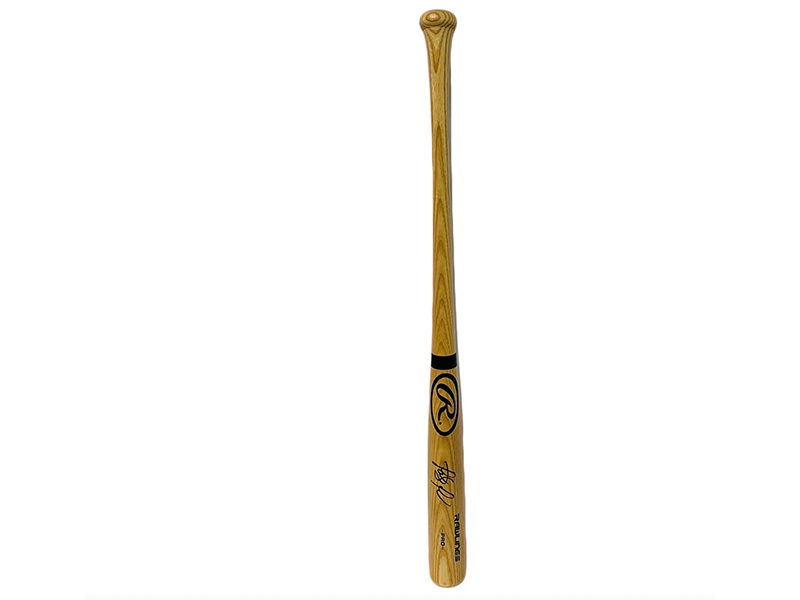 Fernando Tatís Junior Autographed blonde Rawlings bat Beckett