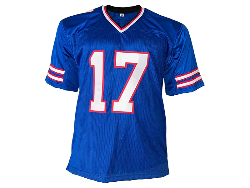 Josh Allen Autographed Buffalo Blue Football Jersey Beckett
