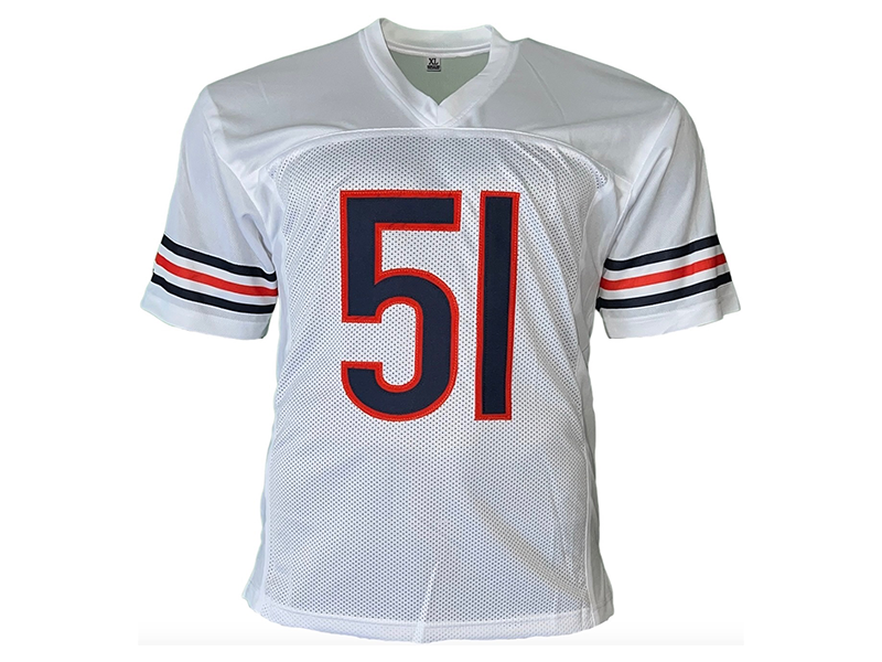 Dick Butkus Autographed Pro Style Football Jersey White (Beckett)