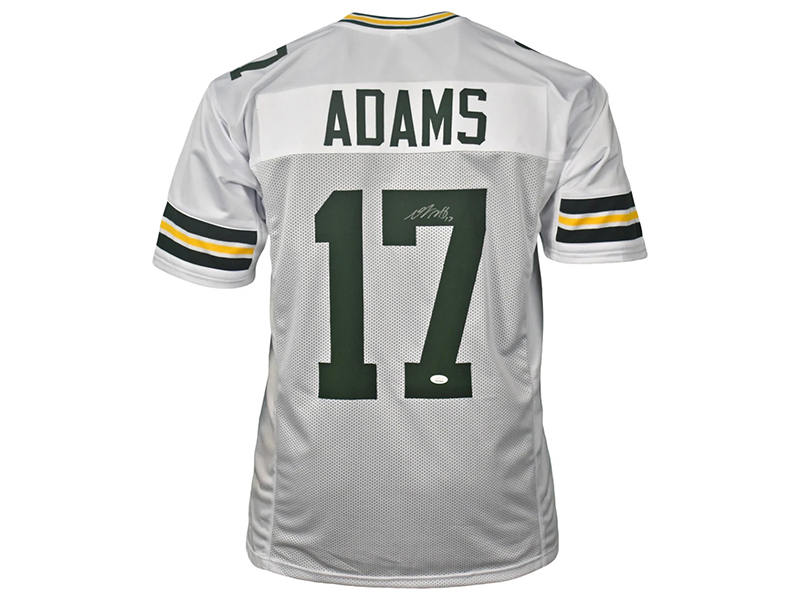 Davante Adams Autographed Pro-Style White Football Jersey (Beckett)