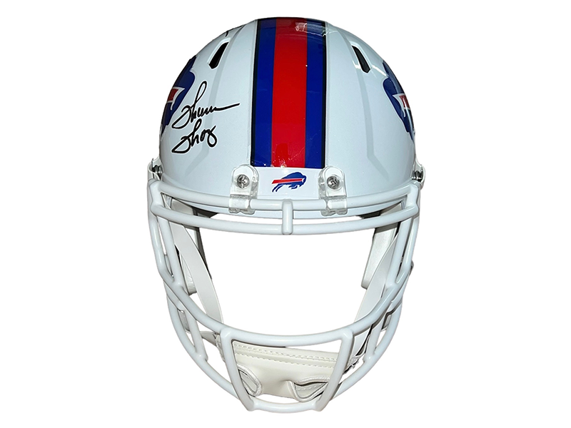 Jim Kelly, Thurman Thomas & Andre Reed Signed Buffalo Bills FullSize Helmet JSA