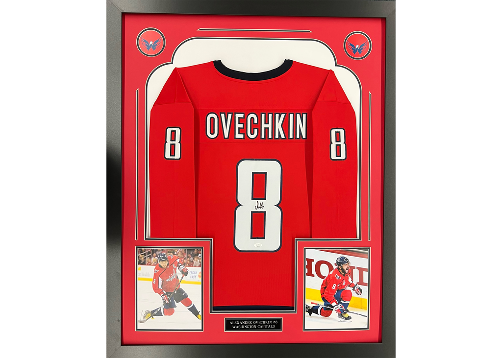 Alexander Ovechkin Washington Autographed Hockey Red Jersey Frame