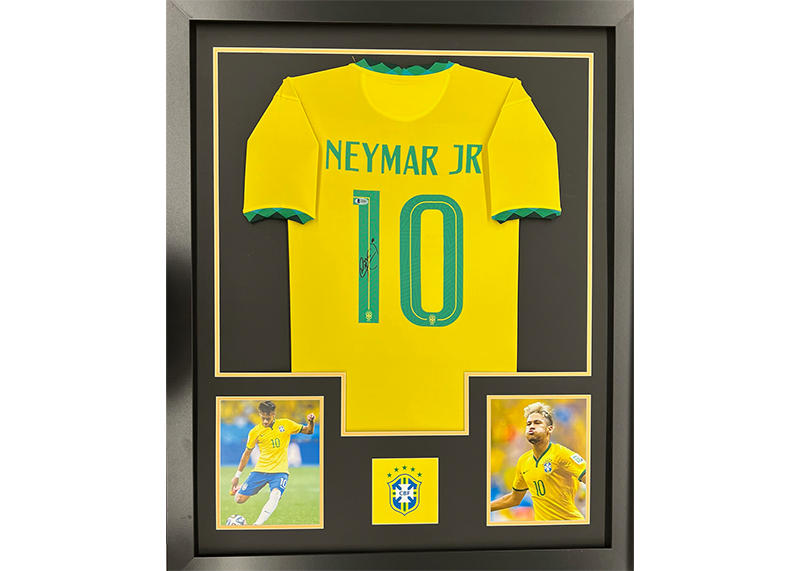 Framed soccer jersey sales