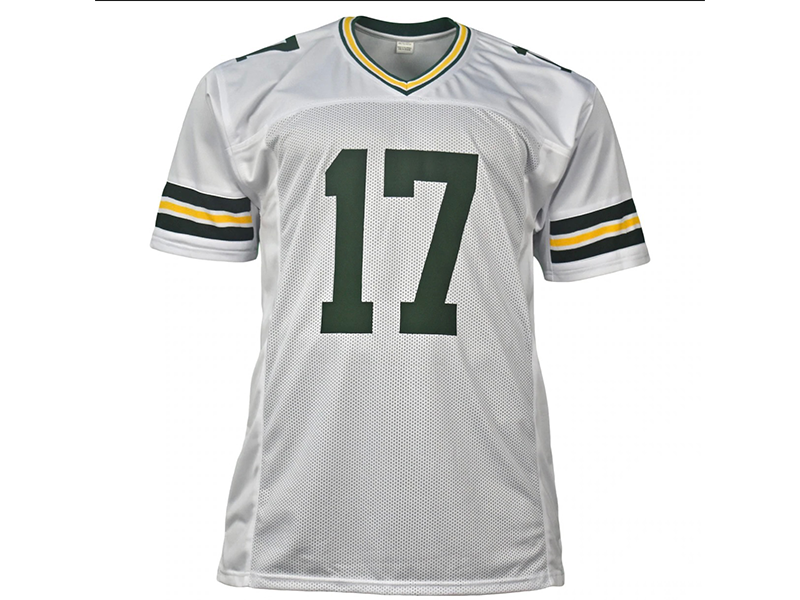 Davante Adams Autographed Pro-Style White Football Jersey (Beckett)