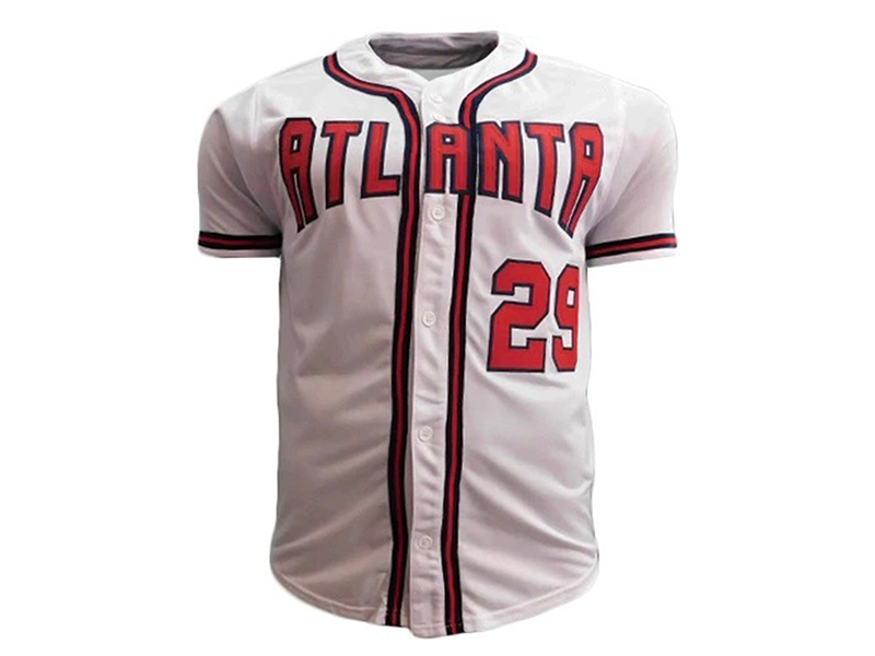 John Smoltz Autographed Pro Style White Throwback Baseball Jersey (JSA)