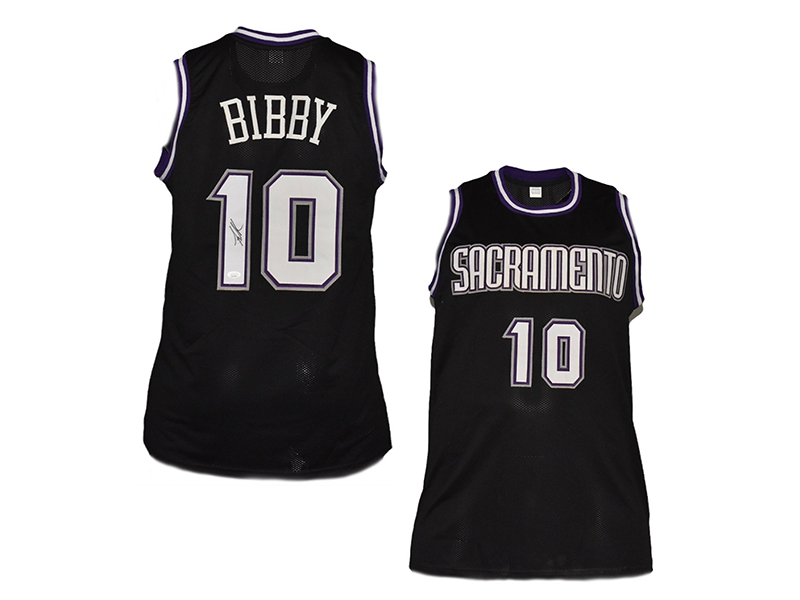 Mike Bibby Autographed Sacramento Basketball Jersey JSA