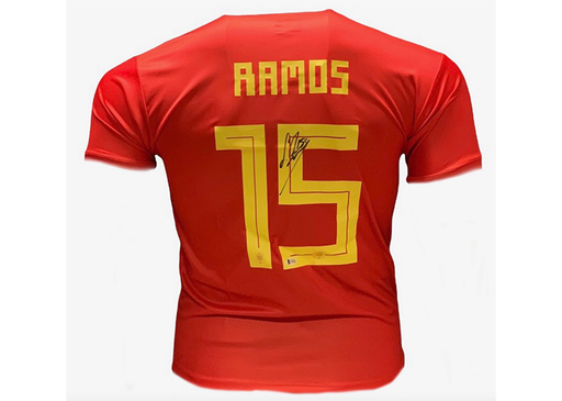 Signed Sergio Ramos Jersey | Golden Autographs