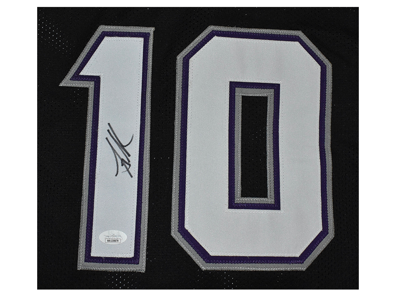 Mike Bibby Autographed Sacramento Pro Style Basketball Jersey JSA