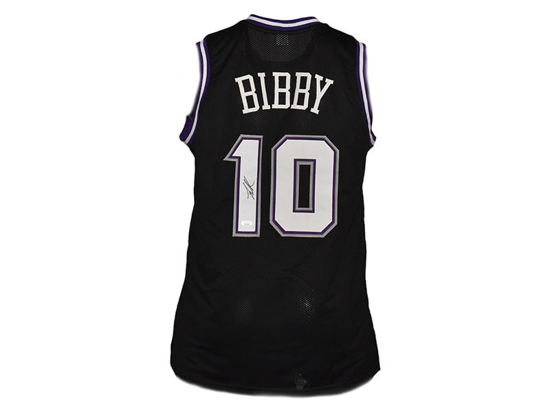 Mike Bibby Autographed Sacramento Basketball Jersey JSA