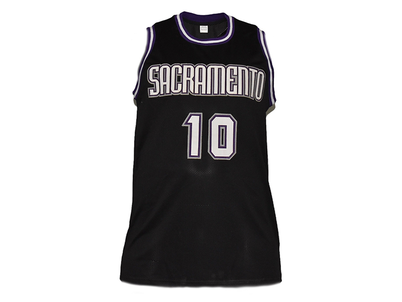 Mike Bibby Autographed Sacramento Pro Style Basketball Jersey JSA