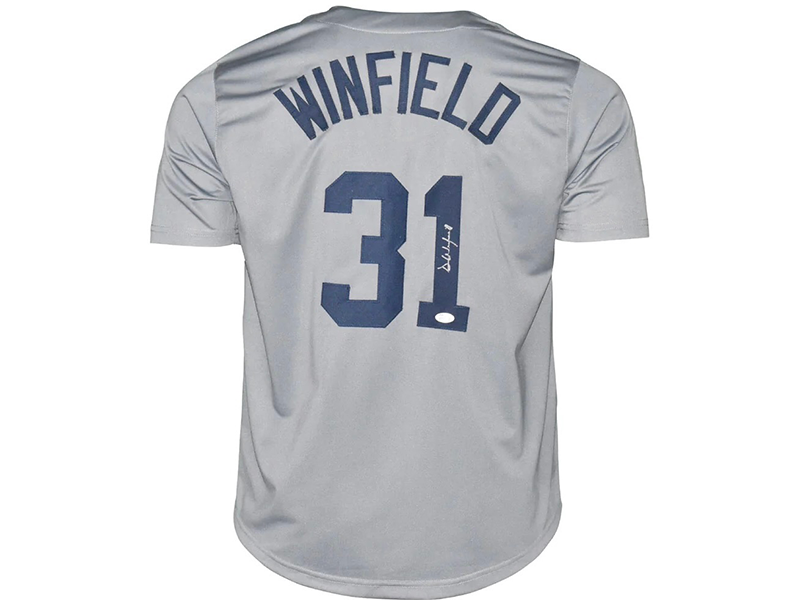 Dave Winfield Autographed New York Gray Baseball Jersey JSA