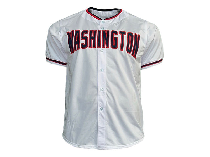 Juan Soto Autographed Washington White  Baseball Jersey Beckett
