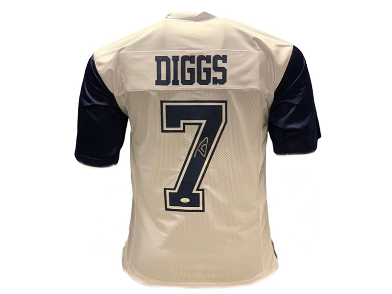 Trevon Diggs Alternate White Autographed Pro Style Jersey JSA