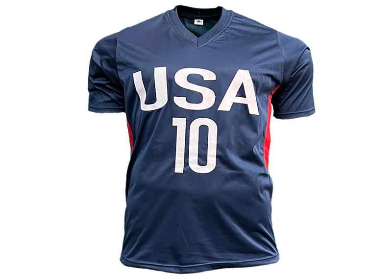 Carli Lloyd Team USA Blue Soccer Jersey Golden Autographs