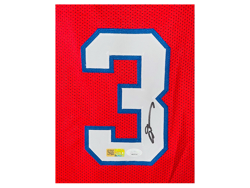Allen Iverson Autographed Philadelphia Red Basketball Jersey (JSA)