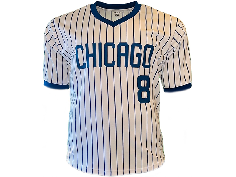 Andre Dawson Autographed Throwback Pro Style Baseball Jersey Pinstripe (JSA)