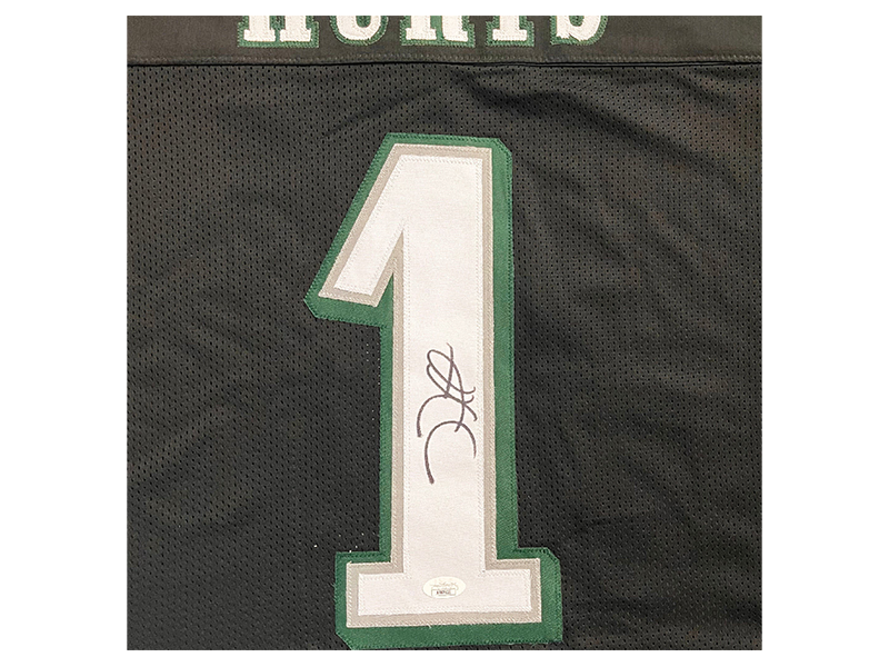 Jalen Hurts Authentic Signed Green Pro Style Framed Jersey