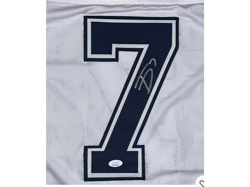 Trevon Diggs Alternate White Autographed Pro Style Jersey JSA