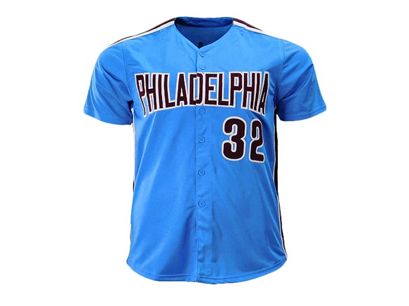 Steve Carlton Autographed Lefty Inscription Blue Philadelphia Jersey (JSA)