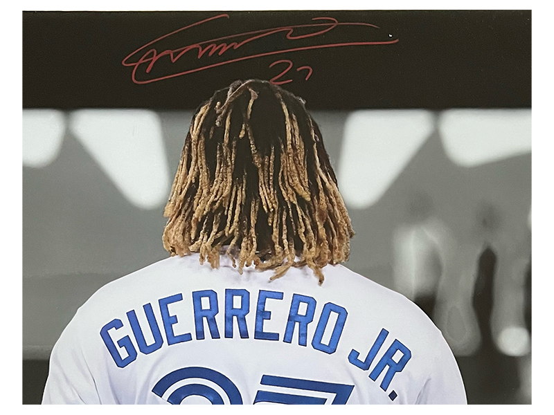 Vladimir Guerrero Jr. Signed  Toronto Blue Jays 16x20 Baseball Framed Photo JSA