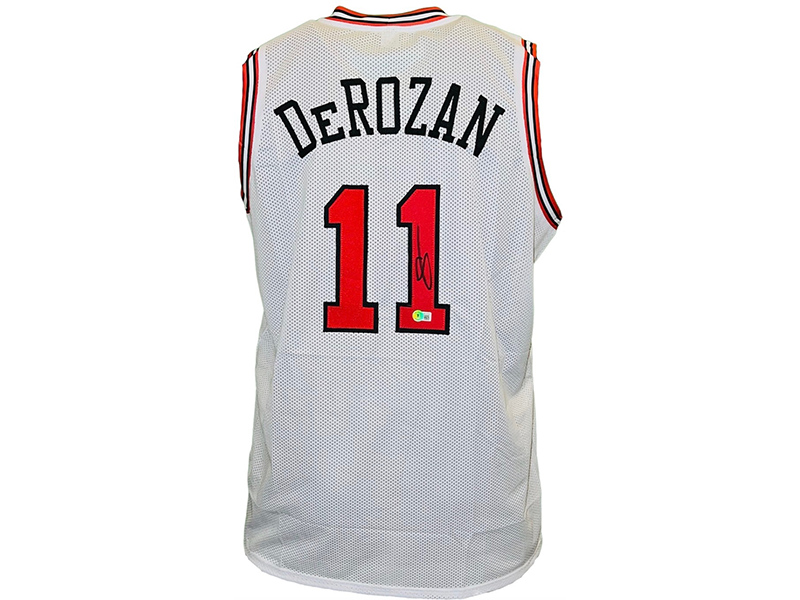 DeMar DeRozan Autographed White Chicago Basketball Jersey Beckett