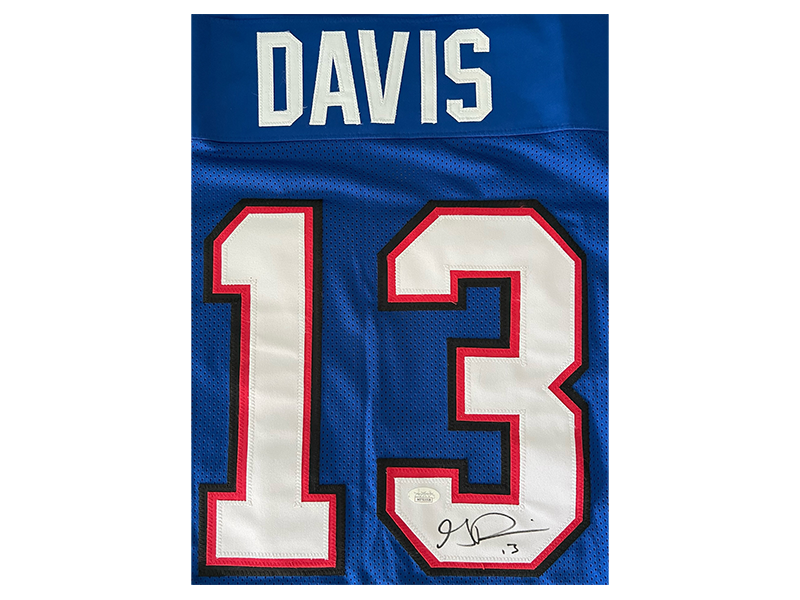 Gabriel Davis Autographed Pro Style Blue Football Jersey (JSA)