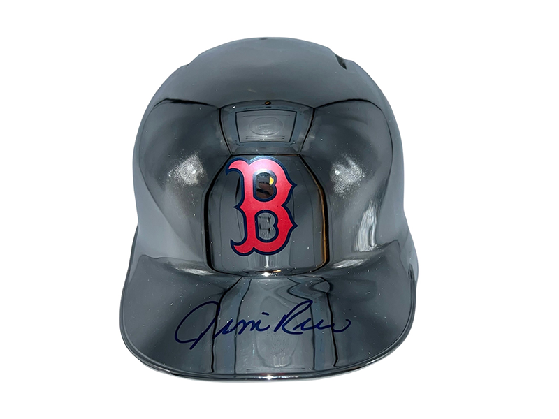 Jim Rice Signed Boston Red Sox Chrome Mini MLB Baseball Batting Helmet (JSA)