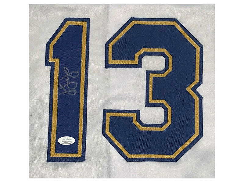 Omar Vizquel Autographed Seattle White Baseball Jersey (JSA)