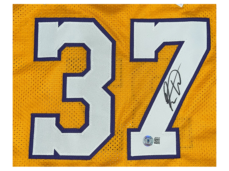 Ron Artest (World Peace) Autographed Yellow Basketball Jersey Beckett