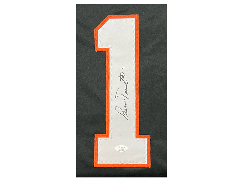 Bernie Parent Autographed Black Philadelphia Hockey Jersey (JSA)