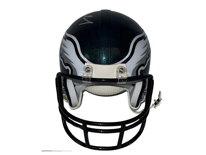 Brent Celek Philadelphia Eagles Autographed Regular Mini Helmet ( JSA )