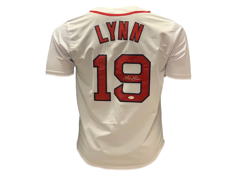 Fred Lynn Autographed Throwback Pro Style White Baseball Jersey (JSA)