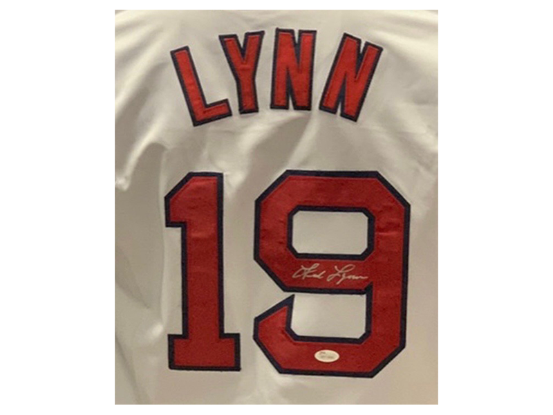 Fred Lynn Autographed Throwback Pro Style White Baseball Jersey (JSA)