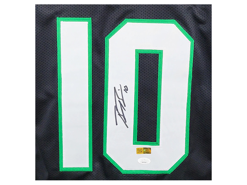 Braxton Berrios Signed New York Black Football Jersey (JSA)