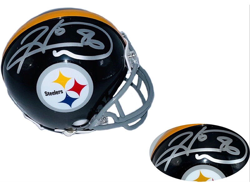 Hines Ward Autographed Pittsburgh Steelers Mini Football Helmet (JSA)