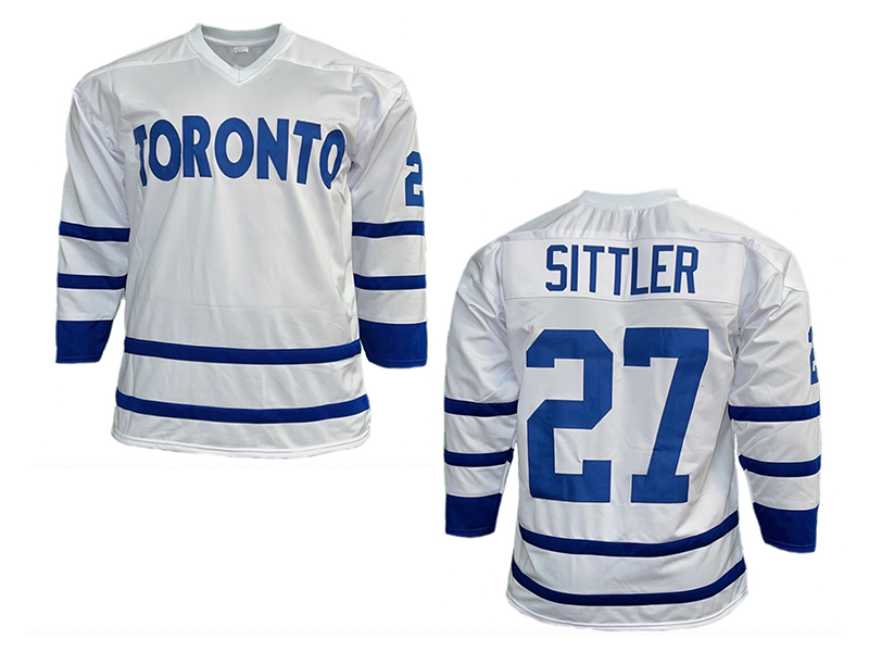 Darryl Sittler White Toronto Hockey Jersey