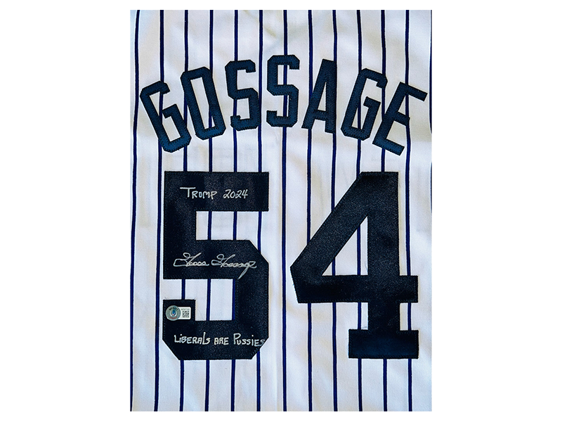 Goose Gossage Signed New York Yankees Jersey 2 Great Inscriptions